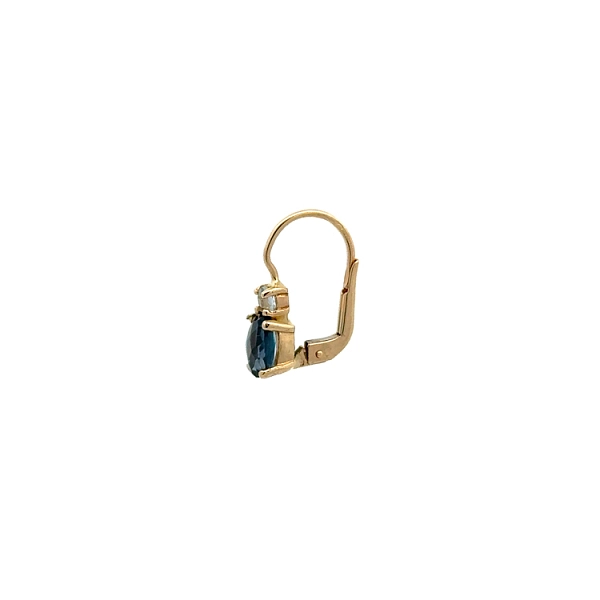 Gold-Ohrringe mit Topas