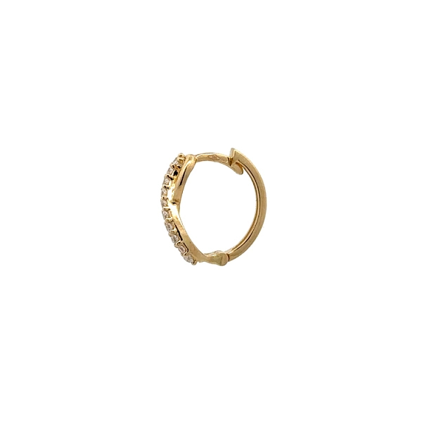 Goldene Infinity-Ohrringe mit Zirkonias