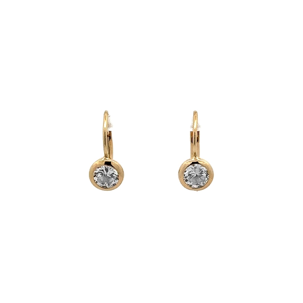 Gold-Ohrringe mit Zirkonen
