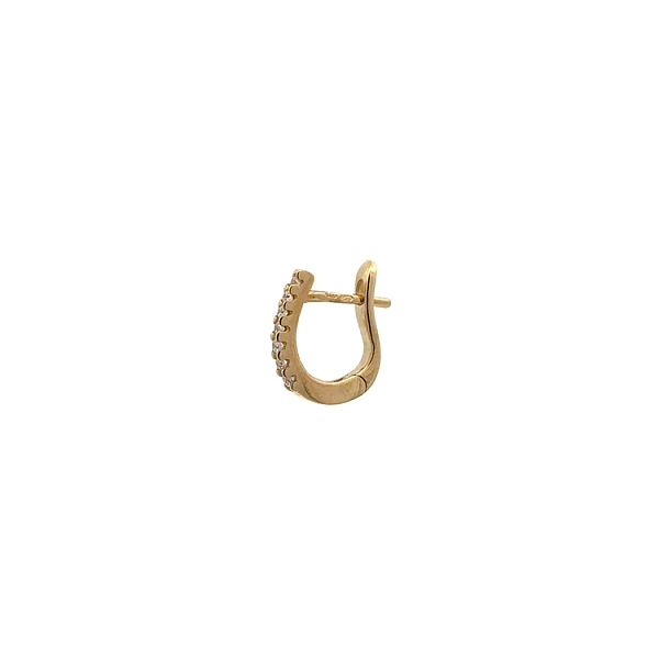 Gold-Ohrringe mit Zirkonen
