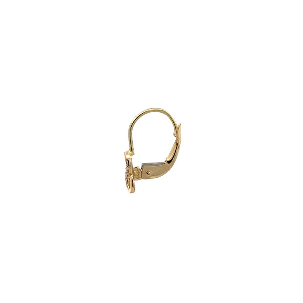 Goldene Infinity-Ohrringe mit Zirkonias