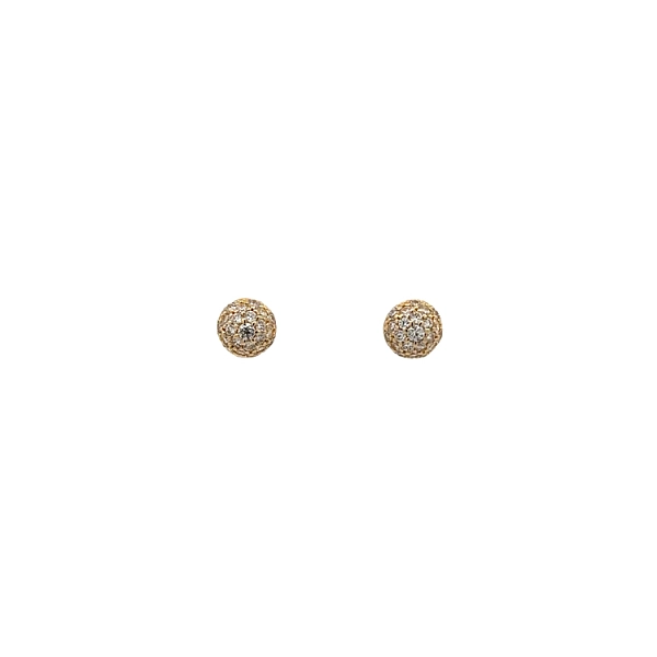 Gold-Ohrringe mit Zirkonen