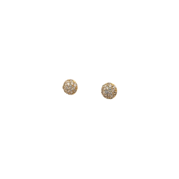 Gold-Ohrringe mit Zirkonen