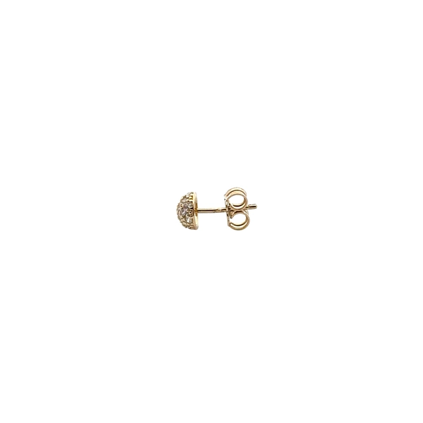 Gold-Ohrringe mit Zirkonen