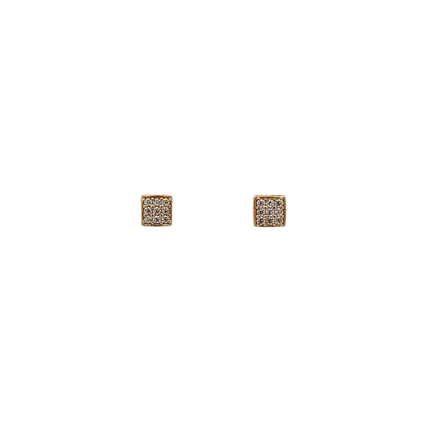 Gold-Ohrringe mit Zirkonen