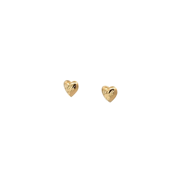 Ohrringe Herz aus Gold Pecky
