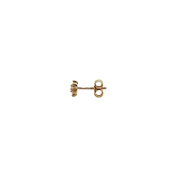 Gold-Ohrringe mit Zirkonen