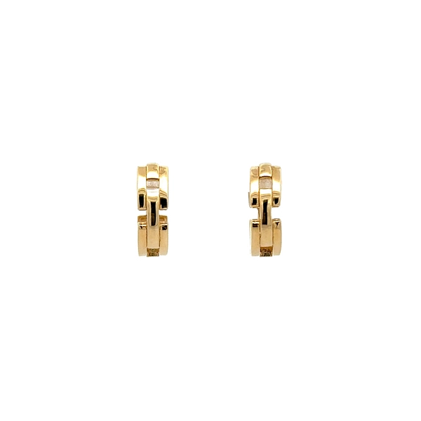 Moderne runde Ohrringe aus Gelbgold