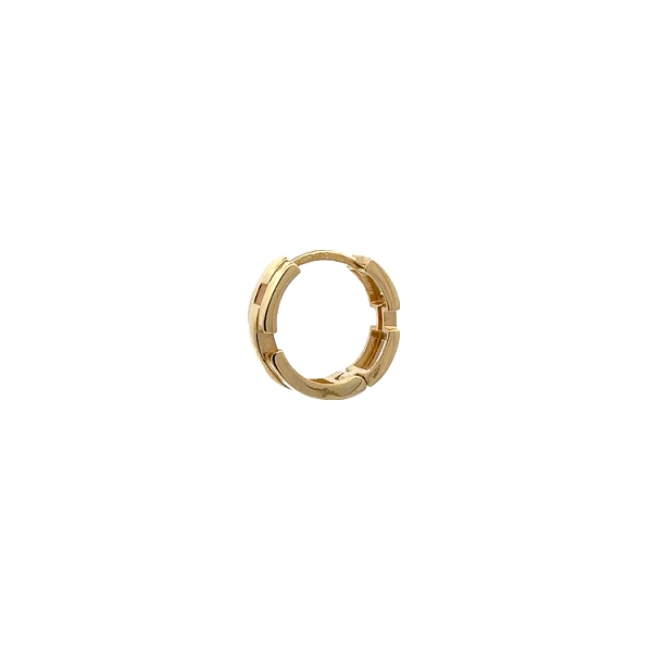 Moderne runde Ohrringe aus Gelbgold