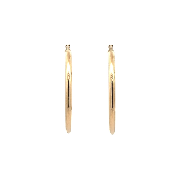 Elegante runde Ohrringe aus Gelbgold