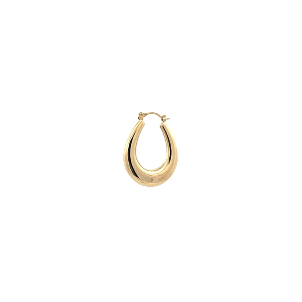 Zarte Ohrringe in Tropfenform aus glattem Gold