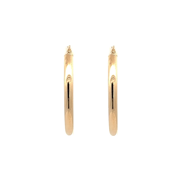 Elegante runde Ohrringe aus Gelbgold