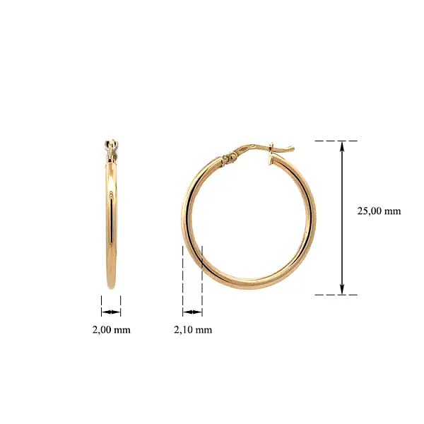 Gold Runde Ohrringe