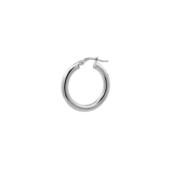 Runde Weißgold-Ohrringe