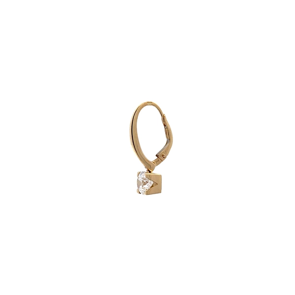 Gelbgold-Ohrringe mit Zirkonen