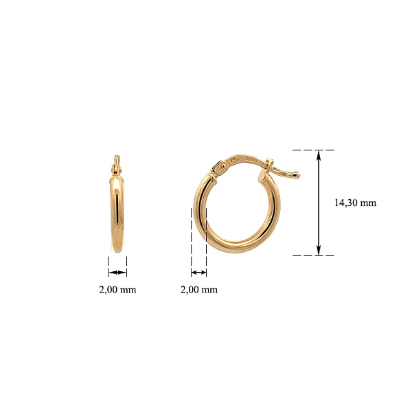 Gold Runde Ohrringe
