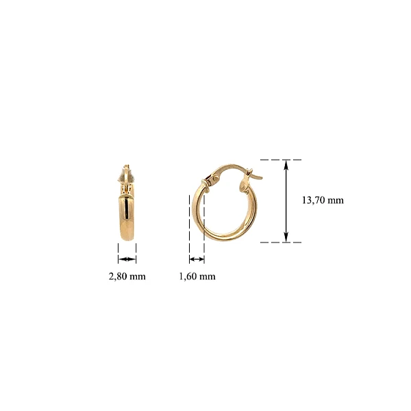 Gold Runde Ohrringe