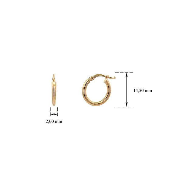 Gold Runde Ohrringe