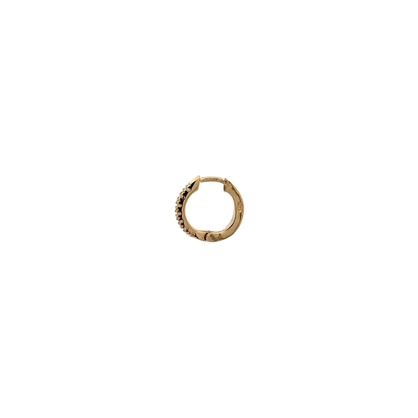 Goldene runde Ohrringe mit Zirkonen
