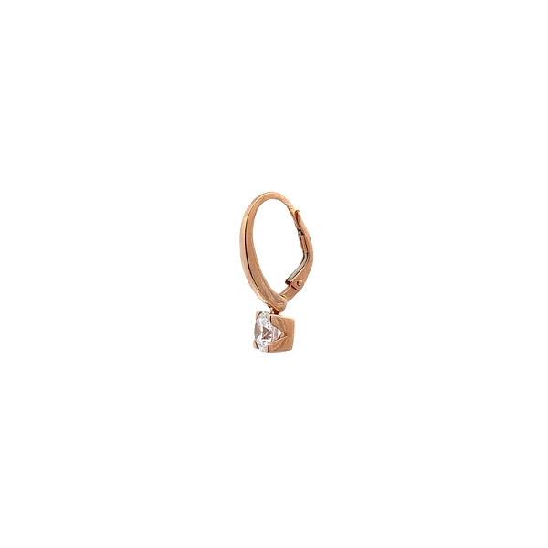 Ohrringe mit Zirkonen aus Roségold