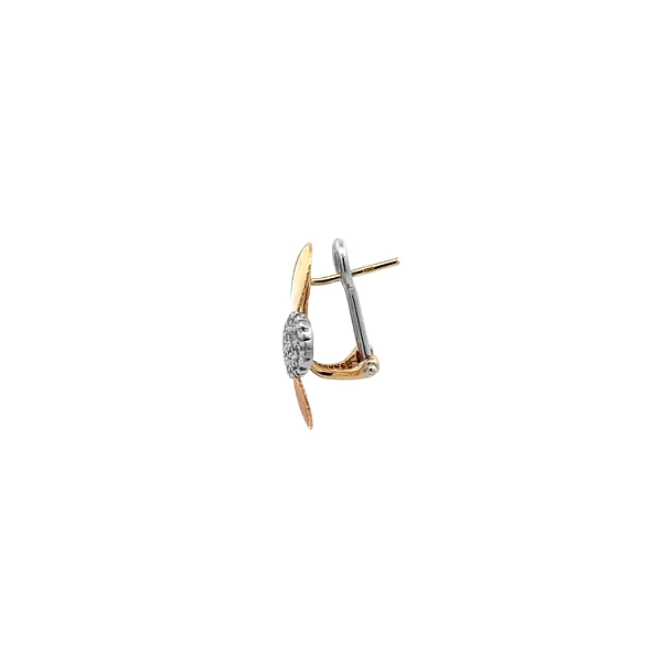 Ohrringe mit Zirkonen in Gold