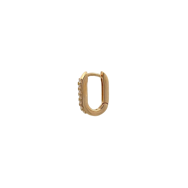 Gold-Ohrringe mit Zirkonen