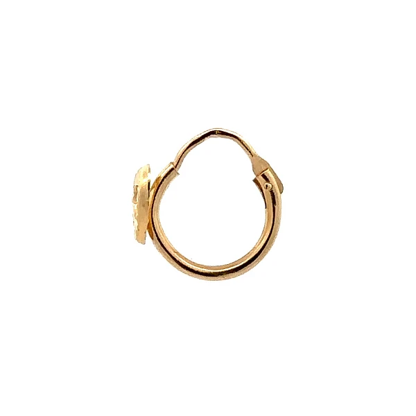 Gold Runde Ohrringe Herzen