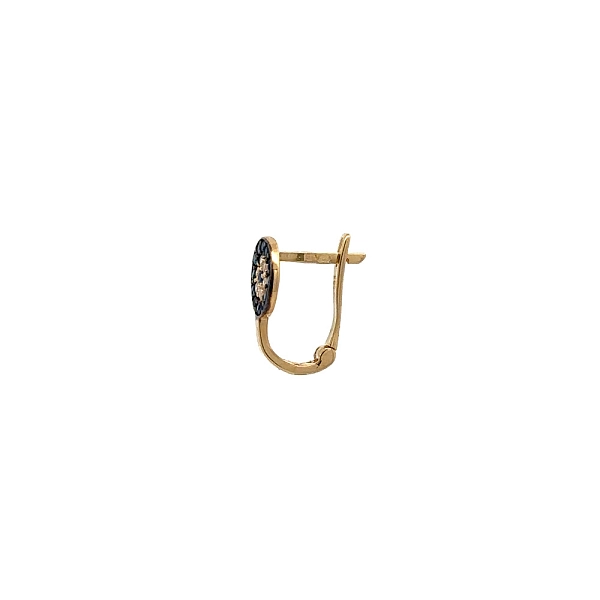 Goldohrringe mit Saphiren