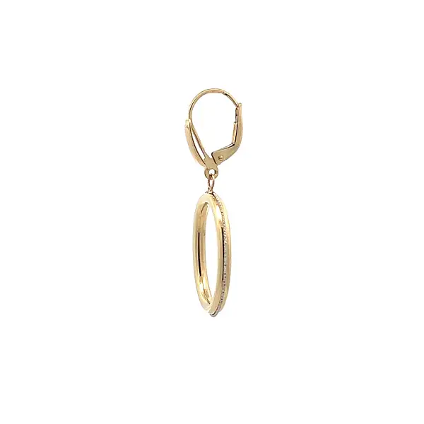 Goldfarbene Ohrringe mit Anhänger