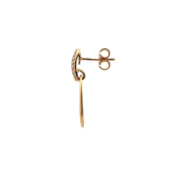 Goldohrringe mit Zirkonen