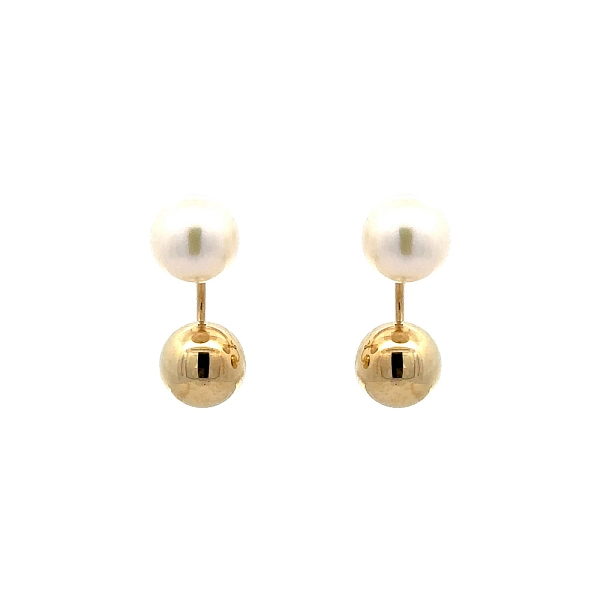 Gold Ohrringe Perlen mit Perle