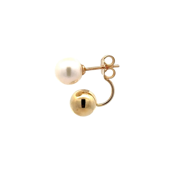 Gold Ohrringe Perlen mit Perle
