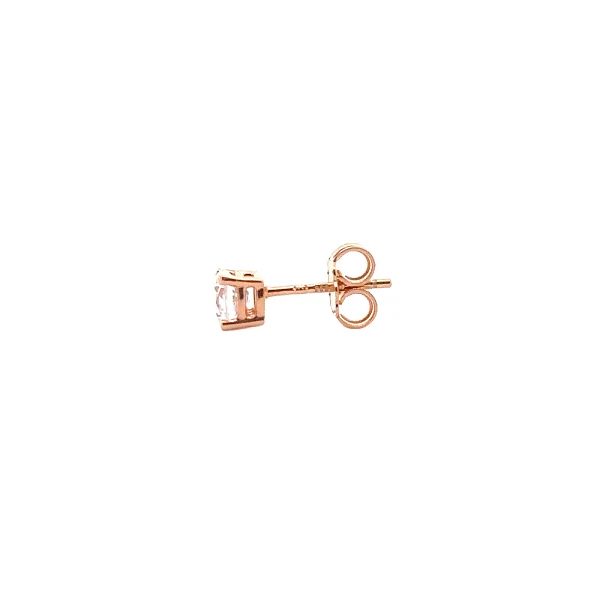 Ohrringe mit Zirkonen in Roségold