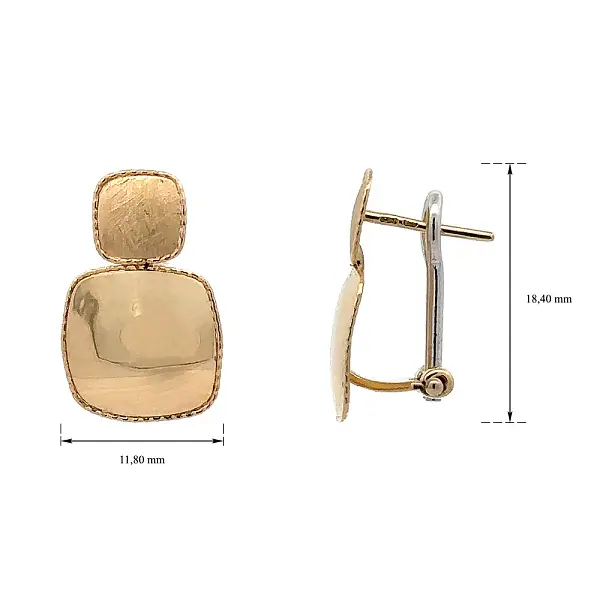 Ohrringe aus Kombinationsgold