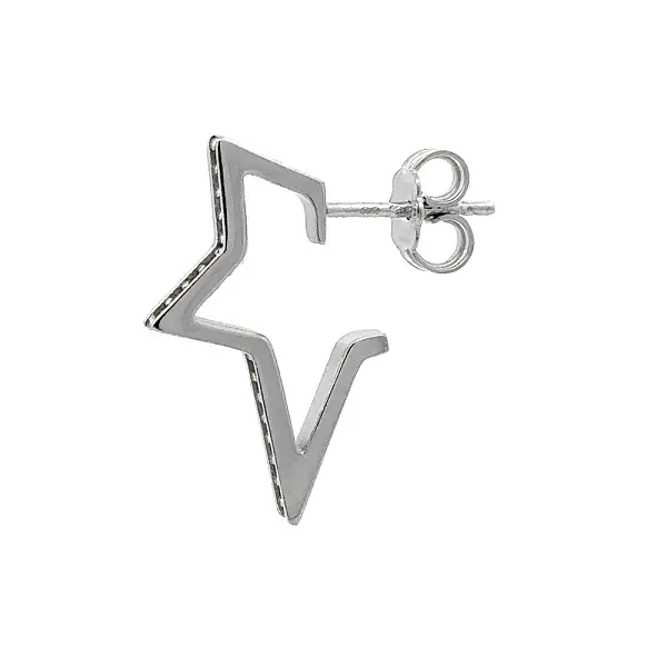 Ohrringe mit Zirkonen aus Weißgold