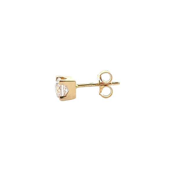 Gold-Ohrringe mit Zirkonen