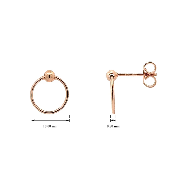 Ohrringe aus Roségold