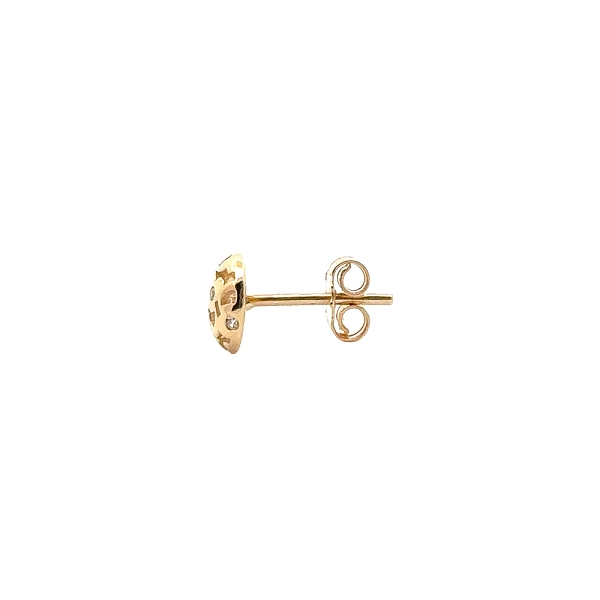 Gold-Ohrringe mit Zirkonen