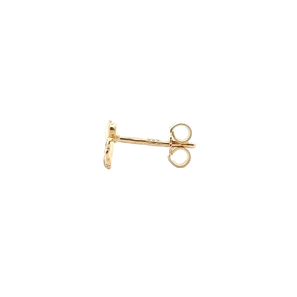 Gold-Pecek-Ohrringe Engel mit Zirkonen