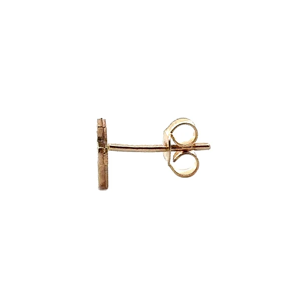 Gold-Pecek-Ohrringe Kreuz mit Emaille
