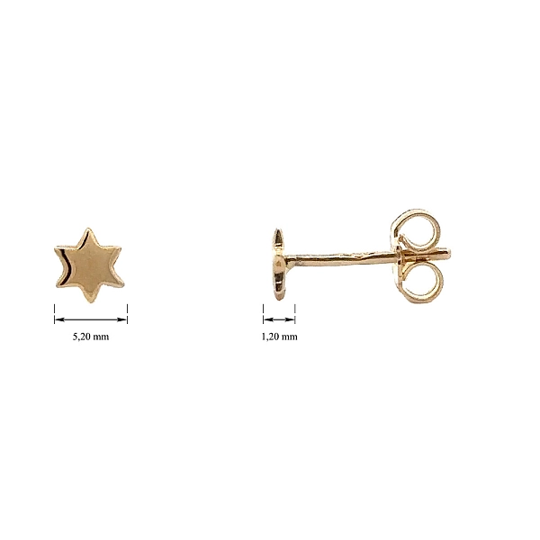 Gold Peck Star-Ohrringe
