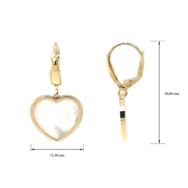 Goldohrringe mit Perle