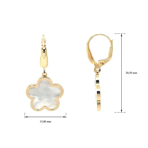 Goldohrringe mit Perle