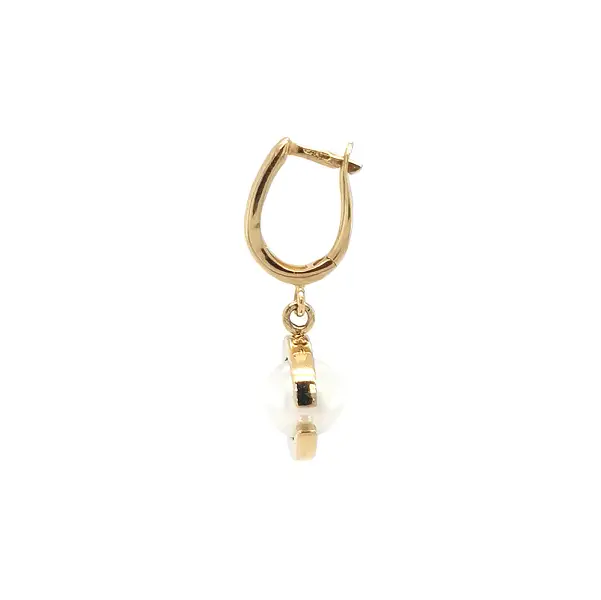 Goldohrringe mit Perle