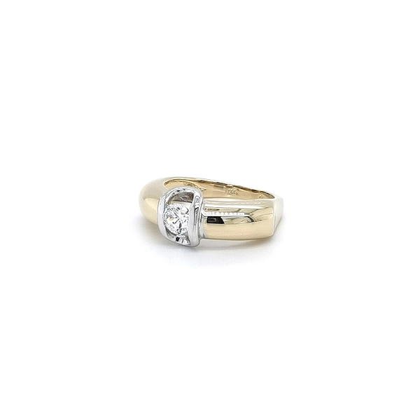 Ring mit Ziron aus kombiniertem Gold