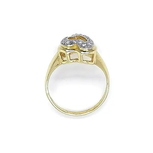 Goldring Herz mit Zirkonen