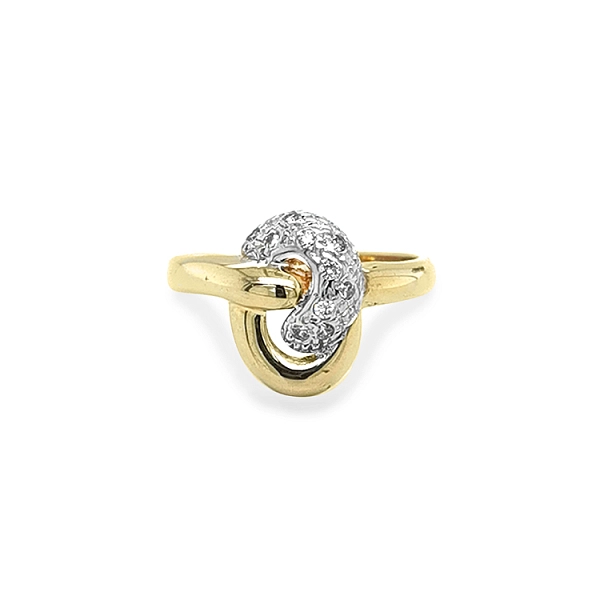 Goldring mit Zirkonen