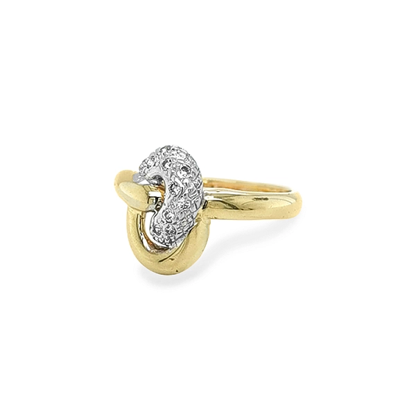 Goldring mit Zirkonen