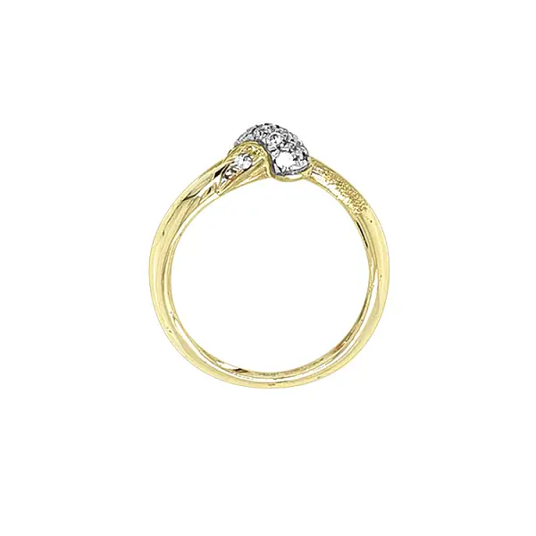 Goldring mit Zirkonen