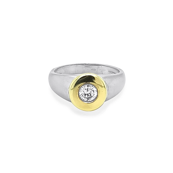 Goldring mit Zirkon